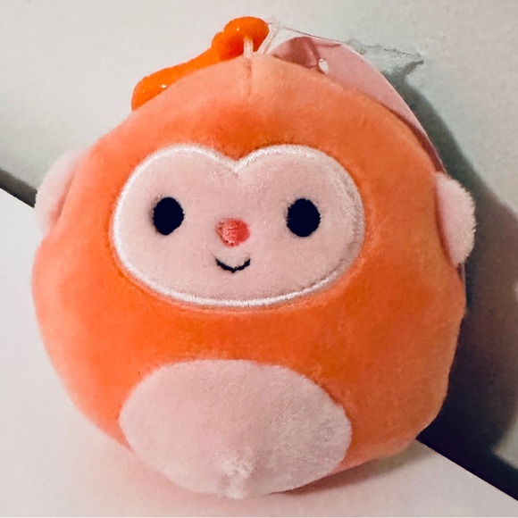 Squishmallows Other - 🐵NWT 3.5” Elton, the Monkey, Clip, Original Squishmallow🐵